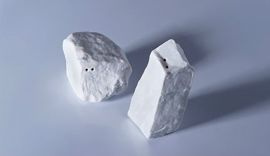 solniczka / pieprzniczka ROCK SALT NATURA zestaw 2 el. biały