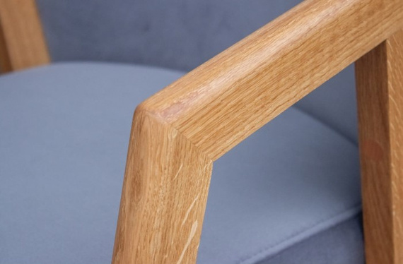 Krzesło PERL dębowe tkanina