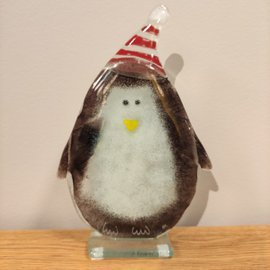 PINGWIN szklany w czapce