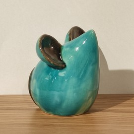 MYSZ ceramiczna turkusowa mała