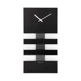 Zegar NeXtime Bold Stripes czarny
