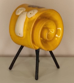 BARANEK ceramiczny żółty mały