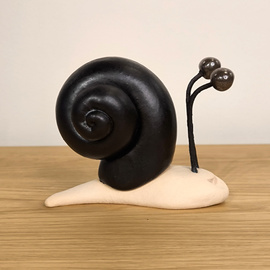 Ślimak ceramiczny czarny