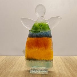 ANIOŁEK szklany wielokolorowy 1