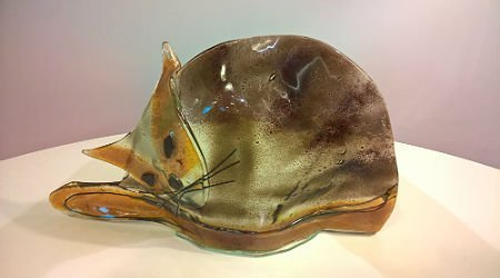 KOT szklany leżący Łośdesign