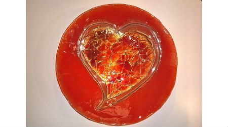 Patera szklana OKRAGŁA 1