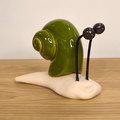 Ślimak ceramiczny zielony