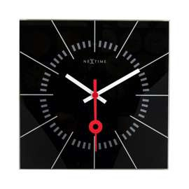 Zegar NexTtime STAZIONE czarny