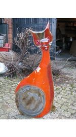 KOT szklany siedzący ŁośDESIGN