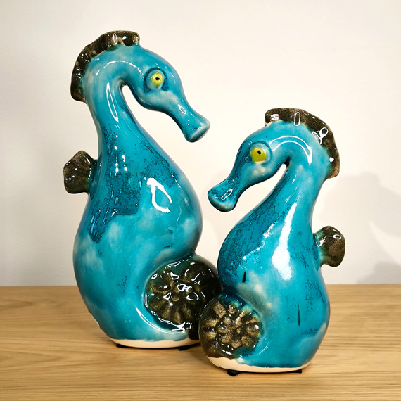 Duży KONIK MORSKI jasny turkus