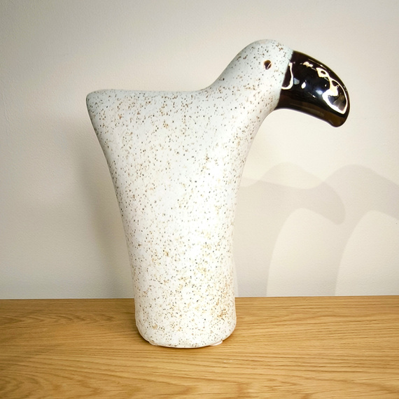 TUKAN ceramiczny biały duży