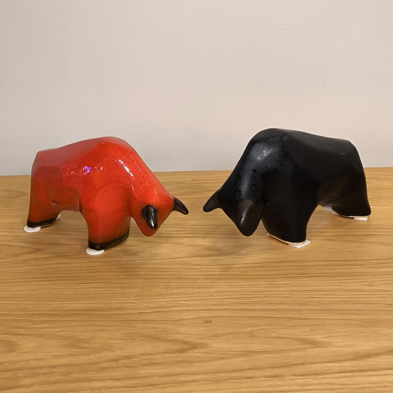 BYK ceramiczny kanciasty mały czarny