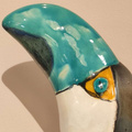 TUKAN ceramiczny turkusowy duży