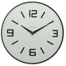 Zegar NexTime SHUWAN okrągły biały