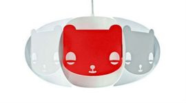 Lampa MISHKA Kafti czerwona