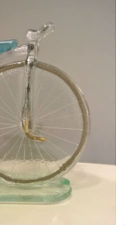 ROWER szklany bicykl bezbarwny