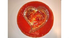 Patera szklana OKRAGŁA 1