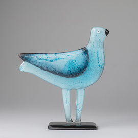 PTAK szklany niebieski 1