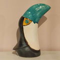 TUKAN ceramiczny turkusowy mały