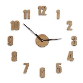 Zegar BIG DIGITS drewniany