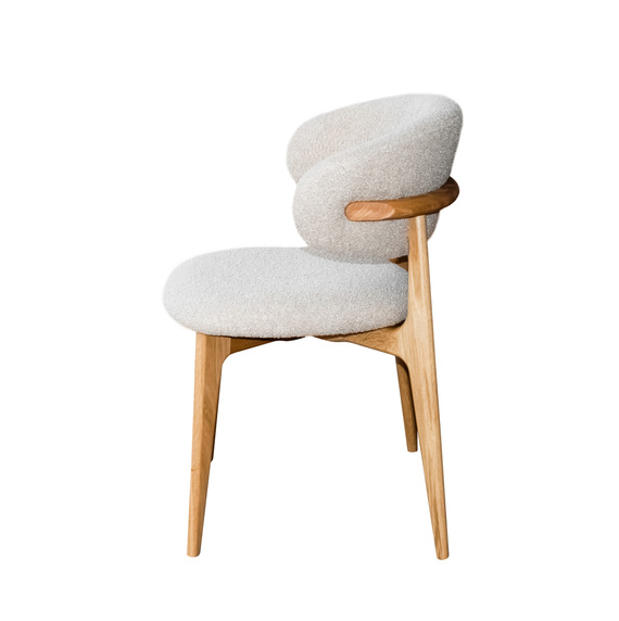 Krzesło NUB dębowe tkanina