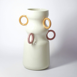 Wazon TWIST z żółto-fioletowym