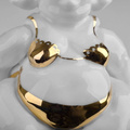 Figurka porcelanowa Leia w złotym bikini PANGZI