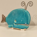 WIELORYB turkusowy ceramiczny
