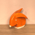 Zając ceramiczny pomarańczowy