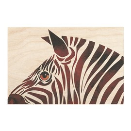 Drewniany obrazek ZEBRA