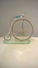 ROWER szklany bicykl bezbarwny