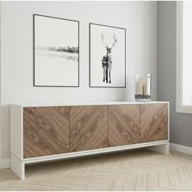 Komoda ABATO orzech/biel