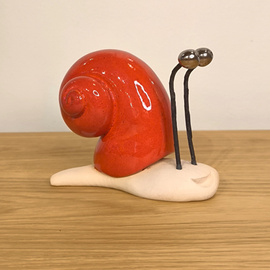 Ślimak ceramiczny czerwony