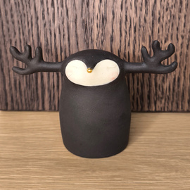 Łoś ceramiczny czarny