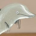 Delfin szklany biały