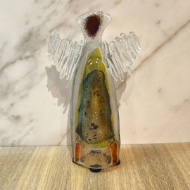 ANIOŁ szklany wielobarwny ŁośDESIGN