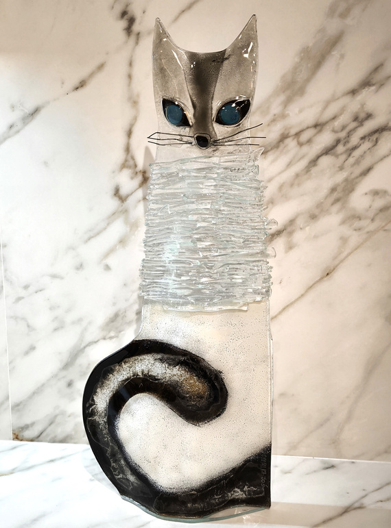 KOT biało-czarny duży