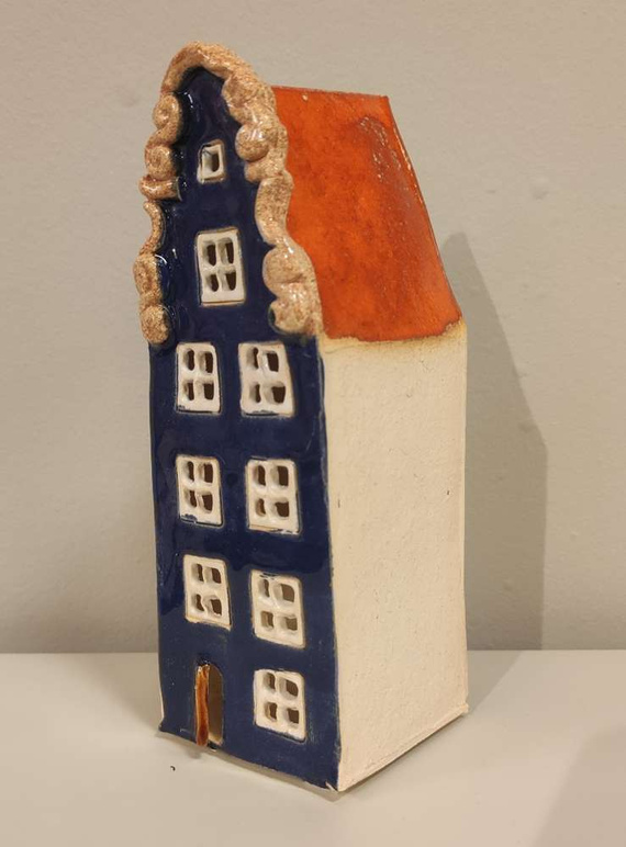 KAMIENICZKA ceramiczna granatowa