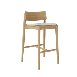 Krzesło barowe DANTE dębowe tkanina