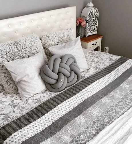 Poduszka SUPEŁ jasny szary