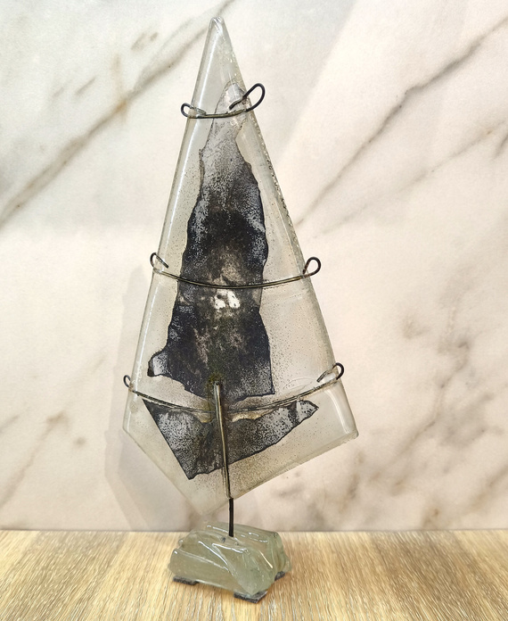 Choinka szaro-metaliczna