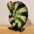 KAMELEON szklany zielony mały