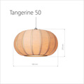 Lampa  Tangerine drewniana duża