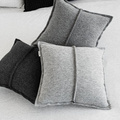 Poszewka wełniana MOYHA kwadratowa mała antracytowa
