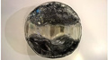 Patera szklana grafitowa mała