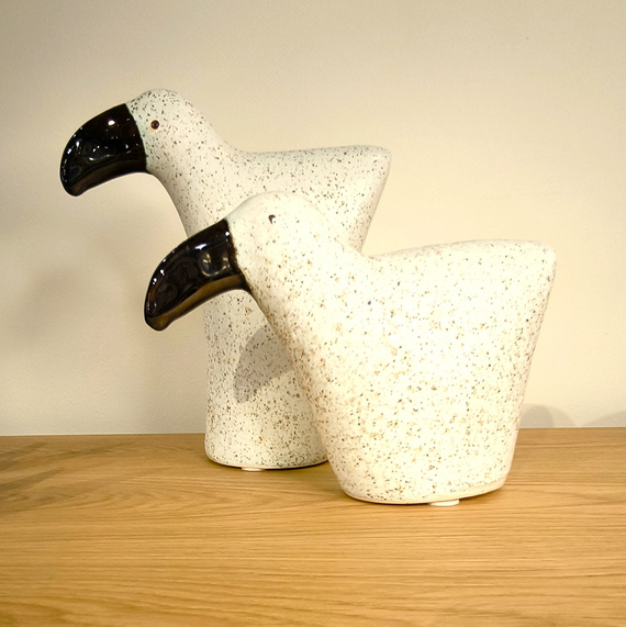 TUKAN ceramiczny biały duży